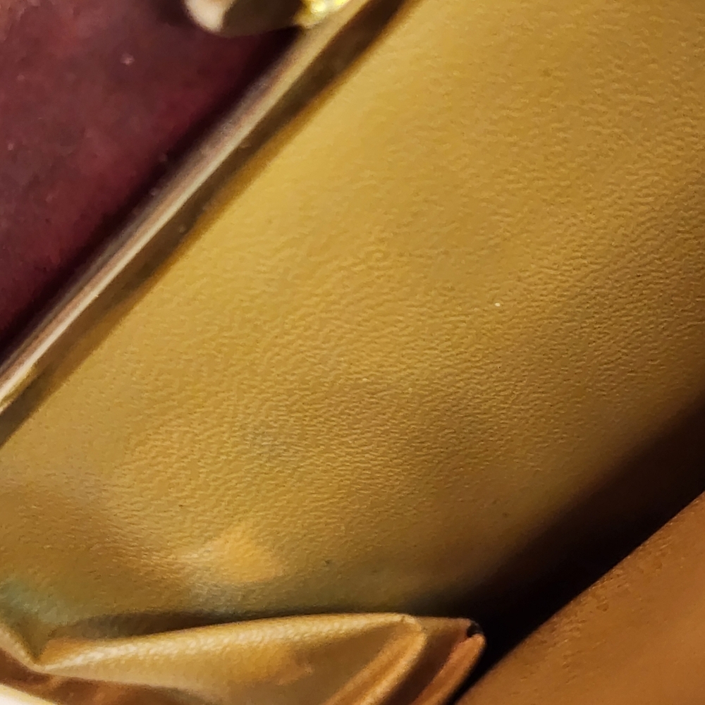Vintage 1970's Amity Cowhide Woman’s Billfold Wallet Oxblood Red Brown Leather - Picture 5 of 10